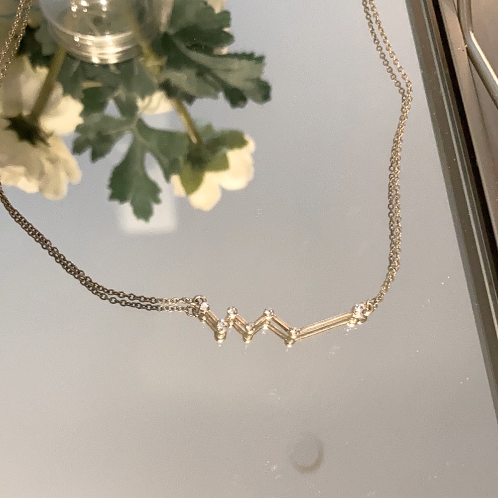 Silver constellation necklace